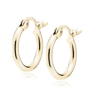 Cercei rotunzi argint placati cu aur galben Ø15 mm x 2 mm Classic Hoops DiAmanti KHR215G-DIA (Argint 925‰ 1,4 g.) Cercei rotunzi argint placati cu aur galben Ø15 mm x 2 mm Classic Hoops DiAmanti KHR215G-DIA (Argint 925‰ 1,4 g.)